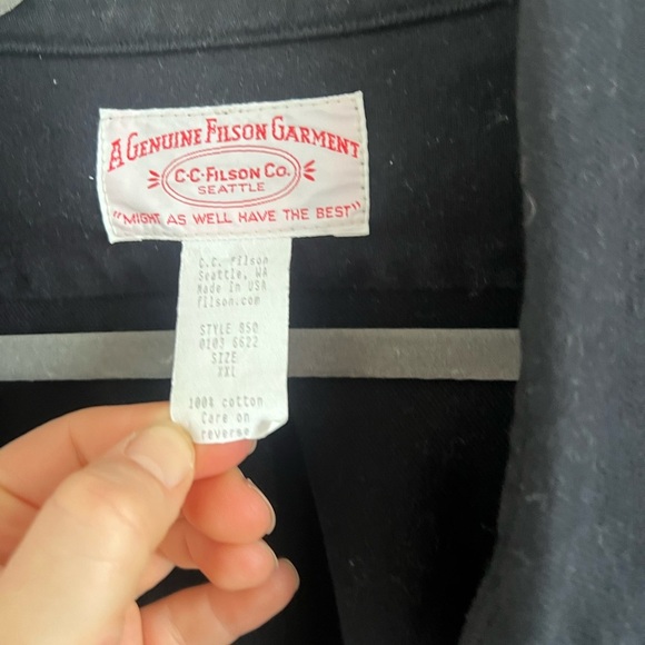 Vintage Filson Navy Button Up, size XXL - Picture 6 of 7